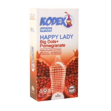 کاندوم خاردرشت Happy  Lady کدکس|بسته ۱۰ عددی