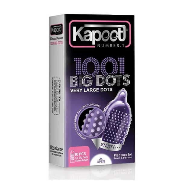 کاندوم خاردرشت Big Dots 1001 کاپوت 10 عددی