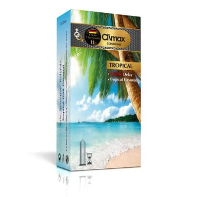 کاند‌وم تاخیری Tropical  کلایمکس( استوایی) |بسته ۱۲ عددی