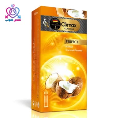 کاندوم خاردار perfect کلایمکس (رایحه نارگیل) |بسته ۱۲ عددی