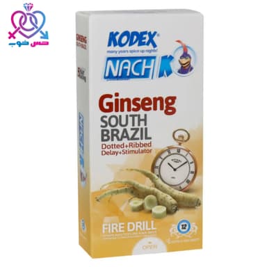کاندوم تاخیری Ginseng کدکس|بسته ۱۰ عددی
