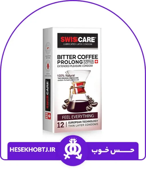 کاندوم تاخیری قهوه Swiscare