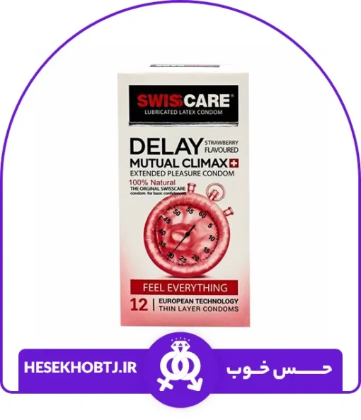 کاندوم تاخیری توت فرنگی Swiscare